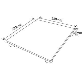 Capacity 180kg Dimensions 280x280x33mm Weight 1.4kg Graduation0 