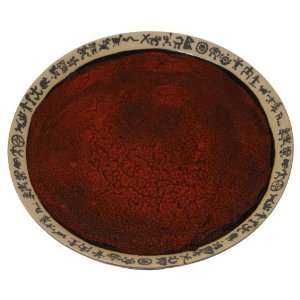 Mini Petroglyph Salad Plate in Real Red 