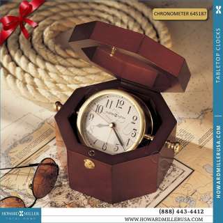 645 187 Howard Miller Weather & Maritime Clock and Alarm Clock 