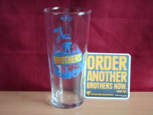 Brothers cider pint glass & beer mat  