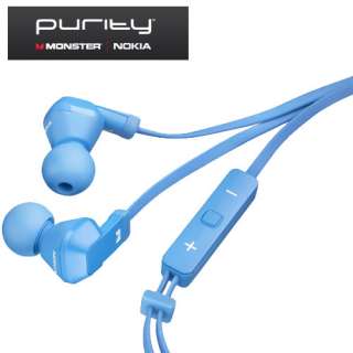   CYAN BLUE PURITY HIGH DEFINITION WIRED HANDSFREE HEADSET BY MONSTER