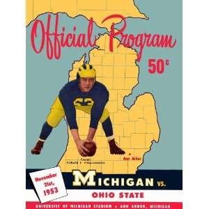  1953 Michigan Wolverines vs. Ohio State Buckeyes 36 x 48 