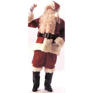 Adult Deluxe Velvet Santa Claus Suit Costume   Santa Claus Costumes 