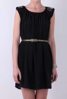 Black Bead Embellished Silk Shift Dress by Richmond   Black   Buy 