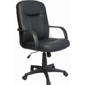  Black Leather Look Computer Office Chair