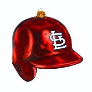   Adler 5 Inch Glass Cardinals Batting Helmet Ornament