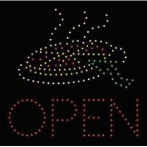  Open Pizza Led Electronic Business Sign   18.5 Inches X 18 