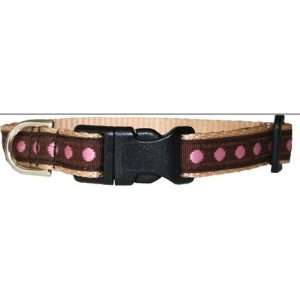    Lola and Foxy C Br12C Cinnamon Brown and Pink Cat Collar Baby