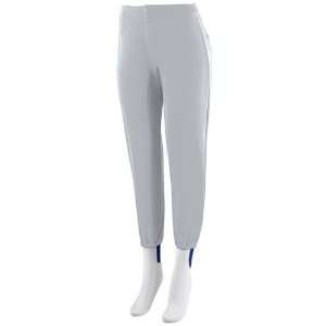   Womens Solid Low Rise Softball Pant SILVER GREY WXL