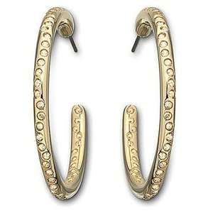 Swarovski Clear Crystal Gold Hoop Earrings 899618 