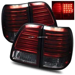  98 05 Toyota Land Cruiser LED Tail Lights   Red Smoke 