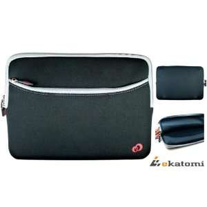 Black Laptop Bag for 12.1 Fujitsu LIFEBOOK P701 Netbook + An Ekatomi 