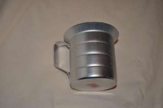 commercial grade 1/2 quart Aluminum measuring cup  