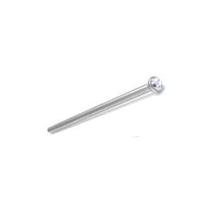  18 Gauge CZ Jeweled Fishtail Nose Rings   Nose Piercing 