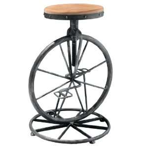  Charles Bicycle Wheel Adjustable Bar Stool