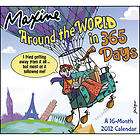2012 Maxine Mini Wall Calendar Around the World in 365 Days ~ New