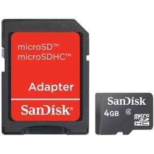 SanDisk SDSDQM004GB35A 4 GB MicroSD High Capacity (microSDHC)   1 Card 