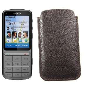  Lucrin   Case for Nokia C3 Touch and Type   Granulated Cow Leather 