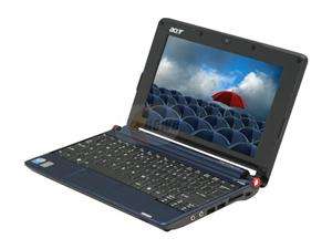   Blue Intel Atom N270(1.60GHz) 8.9 WSVGA 1GB Memory 120GB HDD Netbook