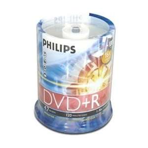  400 Philips 16X DVD+R 4.7GB 100 Pack Spindle (Philips Logo 