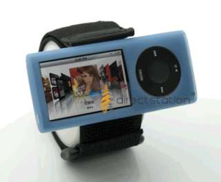 iPod nano 5th Generation 5G Blue Skin Case+Armband  