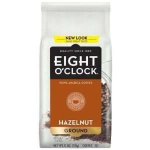 Eight OClock Coffee Hazelnut Ground, 11 oz Bags, 4 ct (Quantity of 2)