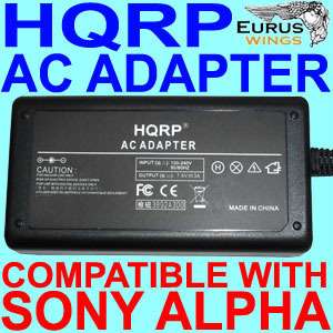 HQRP AC Adapter fits Sony alpha DSLR A100 DSLR A200  