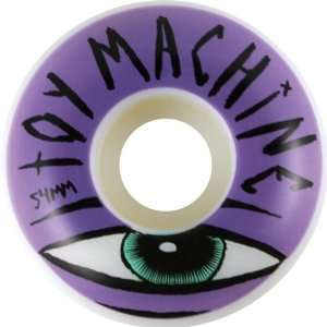  Toy Machine Sect Eye 54mm Purple Skate Wheels Sports 