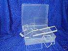 10 ACRYLIC BLOCKS + CASE FITS ALL CLEAR RUBBER STAMPS