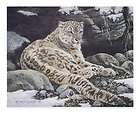 ALAN M. HUNT Limited Edition Print SNOW LEOPARD S/N  