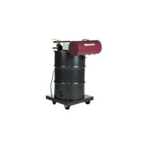   Vacuum. Standard 55 gallon compressed air operated unit. A 100 psi air