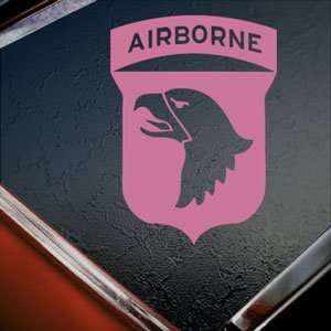  101st Airborne Screaming Eagles WWII Pink Decal Pink 