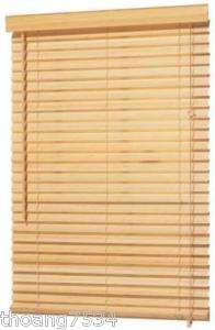 ALLEN ROTH 2 Bamboo Blinds NATURAL Wood Window 31x64  