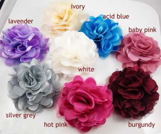 Pic Silk Flower Brooch Pins Clips Accessory New  