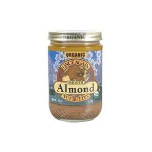 Almond Butter, Organic, Smth, Ns, 16 oz (pack of 12 )