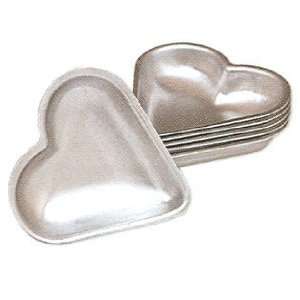  Set of 6 Small Heart Molds   3 Inch