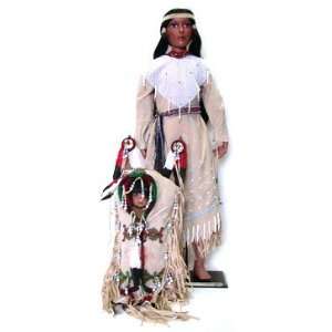   Native American Indian Porcelain Doll by Timeless Dolls Toys & Games