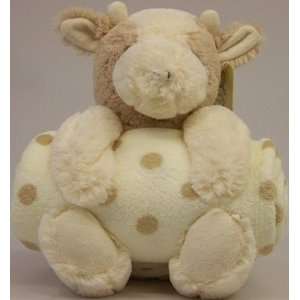  Animal and Blanket Toy and Blanket Cream Cow Baby