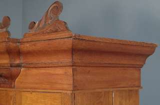 Antique Victorian Golden Oak Armoire Wardrobe FREE S/H  