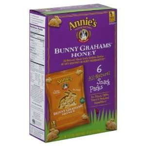 AnnieS Homegrown, Bunny, Honey Snack Pack, 6 x 1.00 OZ (Pack of 6 