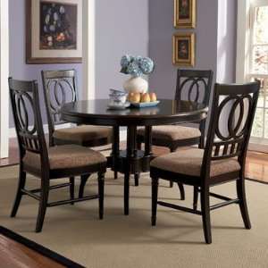   Masterpiece Antique Black & Gold Round Dining Table