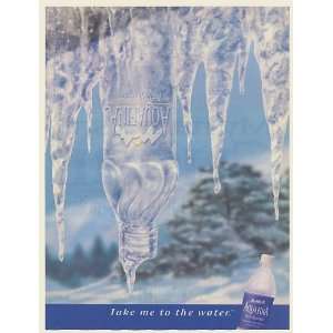  1997 Aquafina Water Bottle Icicles Take Me to the Water 