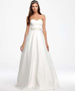 Eliza J Dress, Strapless Beaded Sweetheart Neck A Line Gown
