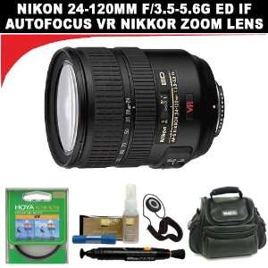 Nikon 24 120mm f/3.5 5.6G ED IF Autofocus VR Nikkor Zoom Lens + Nikon 