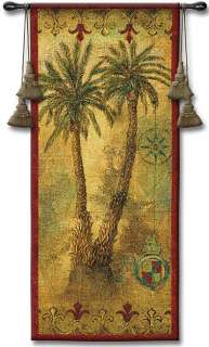 Masaola Panel Wall Tapestry Tropical Palm Trees Picture  