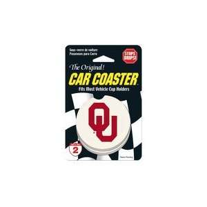 University Of Oklahoma Car Coasters Cup Holder Absorbent Coasters Two 