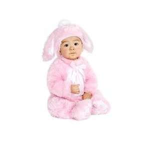    Micro Fiber Plush Little Pink Bunny Costume Size Newborn Baby