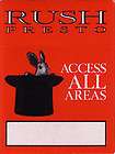 RUSH BACKSTAGE PASS LAMINATE TOTAL ACCESS  