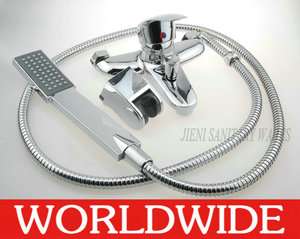   chrome mixer shower set with handle shower faucet tap 4 bath JN100802