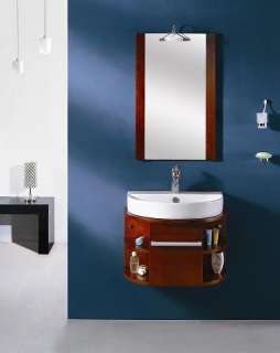 Modern Bathroom Wall Mount Vanity Set Sink Cabinet  